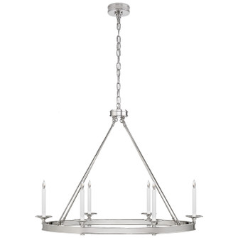 Launceton Six Light Chandelier in Polished Nickel (268|CHC1603PN)