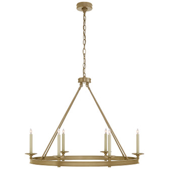 Launceton Six Light Chandelier in Antique-Burnished Brass (268|CHC1603AB)