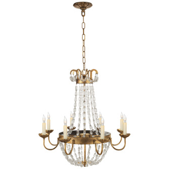 Paris Flea Market Eight Light Chandelier in Gilded Iron (268|CHC1426GISG)