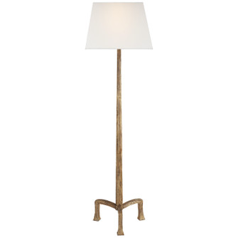 Strie One Light Floor Lamp in Gilded Iron (268|CHA9707GIL)