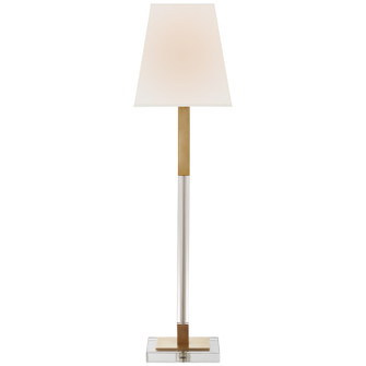 Reagan One Light Buffet Lamp in Antique-Burnished Brass and Crystal (268|CHA8989ABCGL)