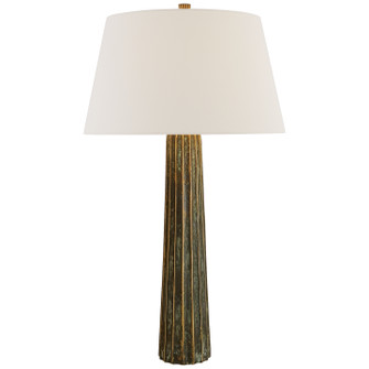 Fluted Spire One Light Table Lamp in Bronze with Verdigris Highlights (268|CHA8906BZVL)