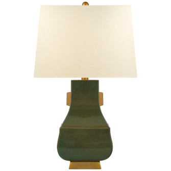 Kang Jug One Light Table Lamp in Oslo Green with Burnt Gold (268|CHA8694OSGBGPL)