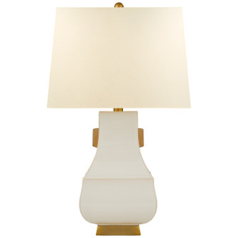 Kang Jug One Light Table Lamp in Ivory with Burnt Gold (268|CHA8694IVOBGPL)