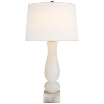 Contemporary Balustrade One Light Table Lamp in Alabaster (268|CHA8646ALBL)
