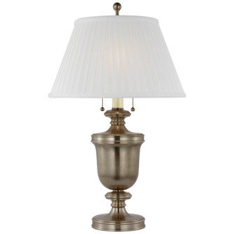 Classical Urn Two Light Table Lamp in Antique Nickel (268|CHA8172ANSP)