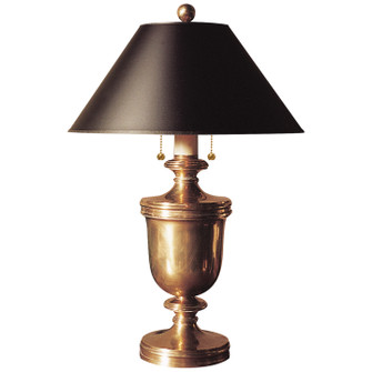 Classical Urn Two Light Table Lamp in Antique-Burnished Brass (268|CHA8172ABB)