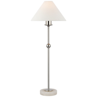 Caspian LED Accent Lamp in Polished Nickel and Alabaster (268|CHA8145PNALBL)