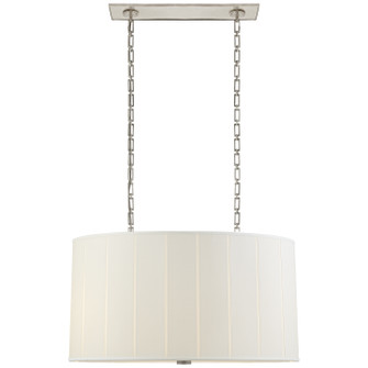 Perfect Pleat Four Light Pendant in Soft Silver (268|BBL5031SSS)