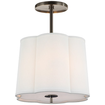 Simple Scallop Three Light Hanging Lantern in Bronze (268|BBL5016BZL)
