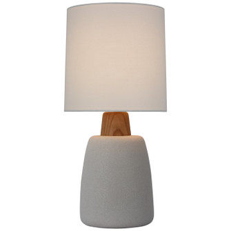 Aida LED Table Lamp in Porous White and Natural Oak (268|BBL3610PRWL)