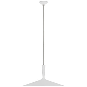 Rosetta LED Pendant in Matte White and Polished Nickel (268|ARN5542WHTPN)
