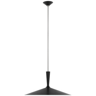 Rosetta LED Pendant in Matte Black and Polished Nickel (268|ARN5542BLKPN)