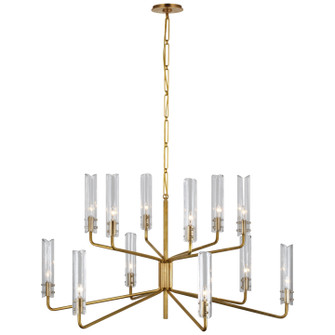 Casoria LED Chandelier in Hand-Rubbed Antique Brass (268|ARN5484HABCG)