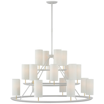 Trevi LED Chandelier in Matte White and Gild (268|ARN5285WHTGL)