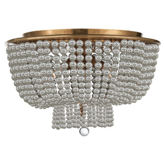 Jacqueline Four Light Flush Mount in Hand-Rubbed Antique Brass (268|ARN4102HABCG)