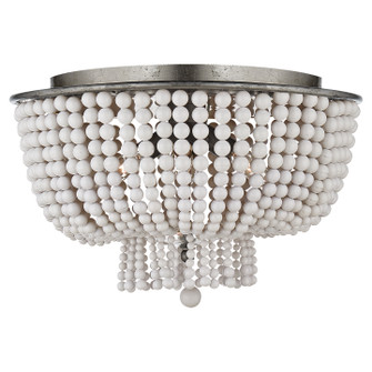 Jacqueline Four Light Flush Mount in Burnished Silver Leaf (268|ARN4102BSLWG)