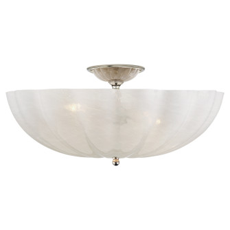 Rosehill Four Light Semi Flush Mount in Polished Nickel (268|ARN4001PNWG)