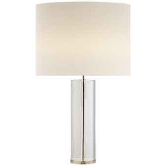 Lineham Two Light Table Lamp in Crystal with Polished Nickel (268|ARN3024CGPNL)