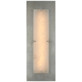 Dominica LED Wall Sconce in Burnished Silver Leaf and Alabaster (268|ARN2923BSLALB)