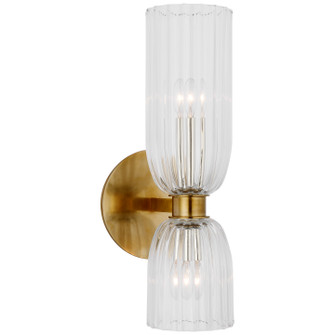 Asalea LED Wall Sconce in Hand-Rubbed Antique Brass (268|ARN2500HABCG)