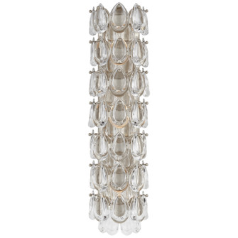 Liscia Three Light Wall Sconce in Burnished Silver Leaf (268|ARN2171BSLCG)