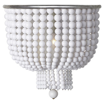 Jacqueline One Light Wall Sconce in Burnished Silver Leaf (268|ARN2103BSLWG)