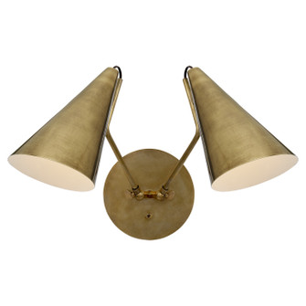 Clemente Two Light Wall Sconce in Hand-Rubbed Antique Brass (268|ARN2059HABHAB)