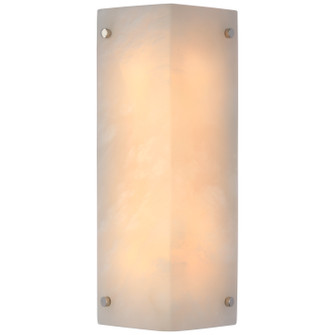 Clayton LED Wall Sconce in Alabaster and Polished Nickel (268|ARN2043ALBPN)