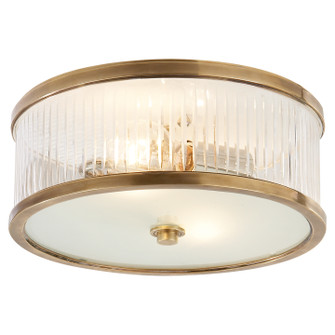 Randolph Two Light Flush Mount in Hand-Rubbed Antique Brass (268|AH4201HABFG)