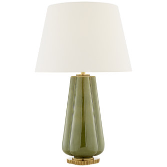 Penelope Two Light Table Lamp in Green Porcelain (268|AH3127GRNL)