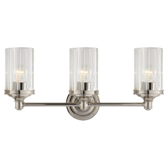 Ava Three Light Wall Sconce in Polished Nickel (268|AH2202PNCG)