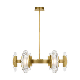 Wythe LED Chandelier in Plated Brass (182|700WYT6MBRLED927)