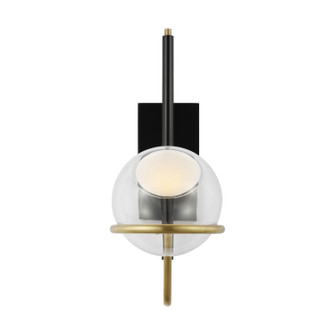 Crosby LED Wall Sconce in Glossy Black/Natural Brass (182|700WSCRBY18BNBLED927277)