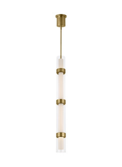 Wit LED Pendant in Aged Brass (182|700TDWIT4RLED930)