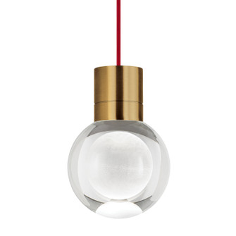 LED Pendant in Aged Brass (182|700TDMINAP1CRRLEDWD)