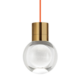 LED Pendant in Aged Brass (182|700TDMINAP1CORLEDWD)