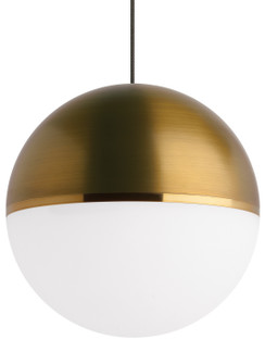 Akova One Light Pendant in Aged Brass (182|700TDAKV13RBR)