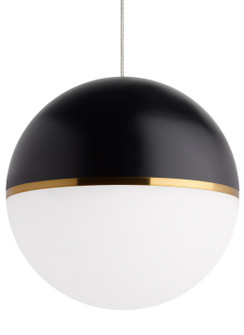 Akova One Light Pendant in Matte Black (182|700TDAKV13BR)