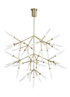 Spur LED Chandelier in Aged Brass (182|700SPRGFRLED927)