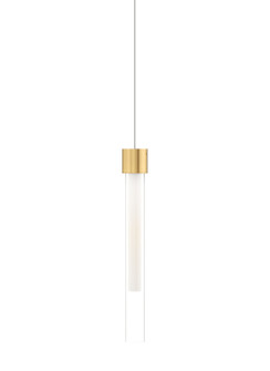 Linger LED Pendant in Natural Brass (182|700MOLNGFNBLED930)