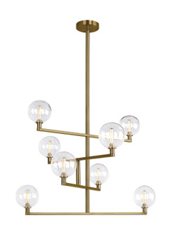 Gambit LED Chandelier in Aged Brass (182|700GMBCRLED927)
