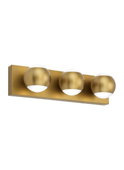 Oko LED Bath in Aged Brass (182|700BCOKO3RLED930)