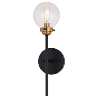 Orbit One Light Wall Sconce in Muted Brass/Oil Rubbed Bronze (63|W0395)