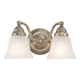 Standford Two Light Vanity in Antique Brass (63|VL35122A)