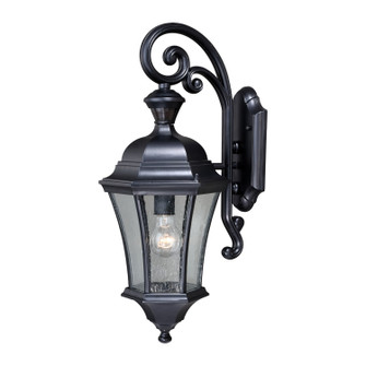 Aberdeen One Light Motion Sensor Outdoor Wall Light in Shiny Black (63|T0320)