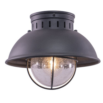 Harwich One Light Outdoor Flush Mount in Textured Gray (63|T0264)