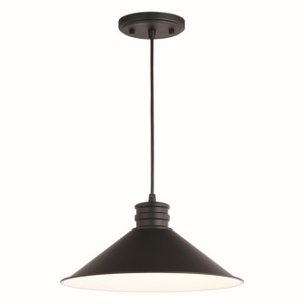 Akron One Light Pendant in Oil Rubbed Bronze/Matte White (63|P0362)