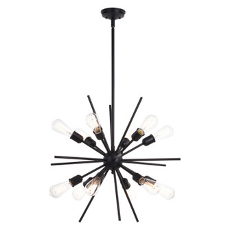 Estelle 12 Light Pendant in Matte Black (63|P0343)