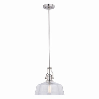 Beloit One Light Pendant in Satin Nickel (63|P0273)